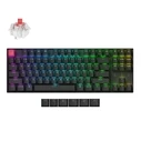 Gaming Πληκτρολόγιο Ασύρματο Keychron K8 V2 (K8X-H1) QMK Mechanical Red Switch HotSwap RGB 80% US Layout