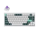 Gaming Πληκτρολόγιο Ασύρματο Keychron Q1 HE QMK (Q1H-P1) White Custom Hall Effect Purple Switch US Layout