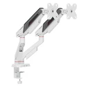 SBOX White Shark GMS-3211 (KHUFU-II) White Desktop Dual Monitor Mount for 2 Monitors