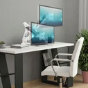 SBOX White Shark GMS-3211 (KHUFU-II) White Desktop Dual Monitor Mount for 2 Monitors