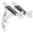 SBOX White Shark GMS-3211 (KHUFU-II) White Desktop Dual Monitor Mount for 2 Monitors