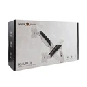 SBOX White Shark GMS-3211 (KHUFU-II) White Desktop Dual Monitor Mount for 2 Monitors