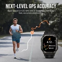 KOSPET PULSE 2 Smartwatch, 1.96" AMOLED, GPS, 5 ATM & IP69, LED flashlight, Black