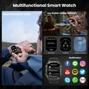 KOSPET Tank M4 Smartwatch 50mm Μαύρο (M/L) — 1.96" AMOLED, GPS, 10 ATM, IP69K