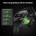 KOSPET Tank M4 Smartwatch 50mm Μαύρο (M/L) — 1.96" AMOLED, GPS, 10 ATM, IP69K