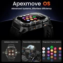 KOSPET Tank M4 Smartwatch 50mm Μαύρο (M/L) — 1.96" AMOLED, GPS, 10 ATM, IP69K