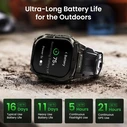KOSPET TANK M4C Smartwatch 1.96" AMOLED GPS Black (KOS-TANKM4C-BK)