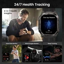 KOSPET TANK M4C Smartwatch 1.96" AMOLED GPS Black (KOS-TANKM4C-BK)