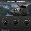 KOSPET TANK S2 Waterproof Smartwatch with Heart Rate & GPS - 1.32" AMOLED (Black)