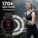 KOSPET TANK S2 Waterproof Smartwatch with Heart Rate & GPS - 1.32" AMOLED (Black)