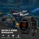KOSPET TANK S2 Waterproof Smartwatch with Heart Rate & GPS - 1.32" AMOLED (Black)