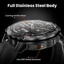 KOSPET TANK T4 Stainless Steel 49mm Waterproof Smartwatch with Heart Rate & Health Tracking (Black - M/L)
