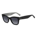 Kate Spade Women's Sunglasses KSAIMEESLY9 Black Acetate Frame, Grey Degraded Lenses (50/21/140)