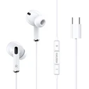 Handsfree Ακουστικά Kakusiga KSC-727, USB-C, 14.2Mm, 1.2M, Λευκά