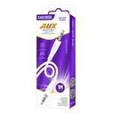 Καλώδιο Ήχου Kakusiga 3.5mm KSC-893, Aux, 1M, Λευκό