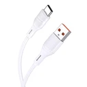 Καλώδιο USB-C Kakusiga σε USB KSC-953, Σιλικόνης, 3A, 480Mbps, 1M, Λευκό