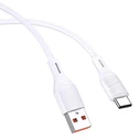 Καλώδιο USB-C Kakusiga σε USB KSC-953, Σιλικόνης, 3A, 480Mbps, 1M, Λευκό