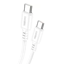Καλώδιο USB-C Kakusiga σε USB-C KSC-982, 60W, 480Mbps, 1M, Λευκό