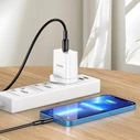 Καλώδιο Lightning Kakusiga σε USB-C KSC-984, Σιλικόνης, 27W, 480Mbps, 1M, Λευκό