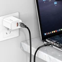 Καλώδιο USB-C Kakusiga σε USB-C KSC-995, Σιλικόνης, 100W, 480Mbps, 1M, Λευκό