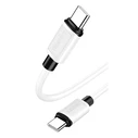 Καλώδιο USB-C Kakusiga σε USB-C KSC-998, Σιλικόνης, 100W, 480Mbps, 1M, Λευκό