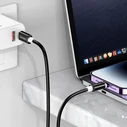 Καλώδιο Lightning Kakusiga σε USB-C KSC-998, Σιλικόνης, 30W, 480Mbps, 1M, Μαύρο