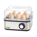 Βραστήρας Αυγών Adler AD 4486 8 egg(s) 800 W Black,Satin steel,Transparent