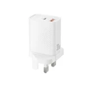 XO Φορτιστής Ταχείας Φόρτισης PD 30W & QC 18W USB-A + USB-C (L163 UK)