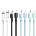 Καλώδιο USB XO NB208B Φόρτισης TypeC Σε TypeC 60W 1m Μπλέ