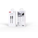 XO NB-Q312B Καλώδιο USB-C σε USB-C 240W PD (EPR), Πλεκτό με LED, 2m