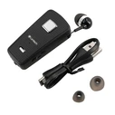 Bluetooth Handsfree Lamtech RETRACTABLE BT 5.0 CLIP ON Black (HANGING CORD)