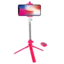 Τρίποδο Κινητών Lamtech 2in1 & SELFIE STICK ROSE RED