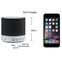 Φορητό Ηχείο Bluetooth Lamtech LED LIGHT With FM Black