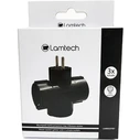 Ταφ Lamtech Splitter With 3 SCHUKO OUTLETS Black