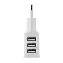 Φορτιστής Πρίζας Lamtech 3xUSB 2,1A WHITE