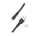 Καλώδιo USB Lamtech Type-C 3.0A FLAT 1M Black