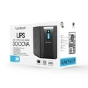 UPS Lamtech with AVR AND LCD DISPLAY 3000VA, 4x12V/9AH, 3xSCHUKO, 3xIEC, USB & RJ45 PORT