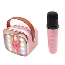 Karaoke Lamtech Bt5.4 Rgb Kid Speaker Pink With Mic Hoppee