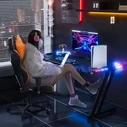 Γραφείο Lamtech Rgb Gaming Desk With Cup Holder & Headphone Hook