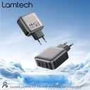 Φορτιστής Πρίζας Lamtech Three Ports Gan Pd45W Grey