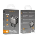 Φορτιστής Πρίζας Lamtech Single Type-C Pd20W Grey