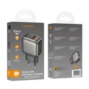 Φορτιστής Πρίζας Lamtech Single USB Qc3.0 18W Grey