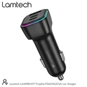 Φορτιστής Αυτοκινήτου Lamtech High Power 3-Port 60W Black