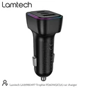 Φορτιστής Αυτοκινήτου Lamtech High Power 3-Port 60W Black