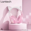 Headphones Lamtech Bt5.3 Kids Cherry Blossom Kitty Cat
