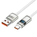 Καλώδιο USB Lamtech To Type-C 5A High Display Charge & Data 66W 1.2M White