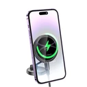 Lamtech Βάση Κινητού Αυτοκινήτου με Μαγνήτη και Ασύρματη Φόρτιση Μαύρη LAM980893