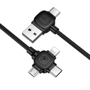 Lamtech 6-in-1 Charging Cable Type-C/USB to Type-C/Lightning/Micro-USB 3A 1.5m Black