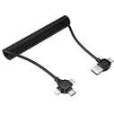 Lamtech 6-in-1 Charging Cable Type-C/USB to Type-C/Lightning/Micro-USB 3A 1.5m Black