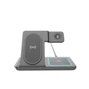 Lamtech 3‑in‑1 Foldable Wireless Charger Stand 15W Black (LAM981203)
